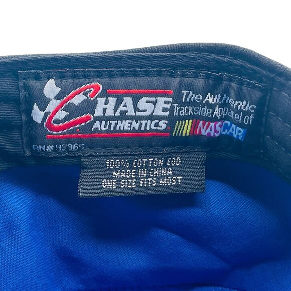 Vintage Jimmy Johnson #48 Cadet Military Army Black Strapback Hat NASCAR Lowes - Picture 5 of 5